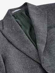 Grau - Slim Fit Anzugjacke aus strukturiertem italienischem Stoff von Signature TG Di Fabio - Image 10 of 11
