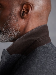 Grau - Slim Fit Anzugjacke aus strukturiertem italienischem Stoff von Signature TG Di Fabio - Image 4 of 11