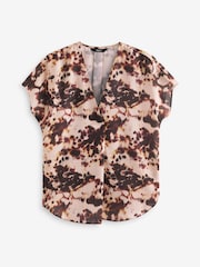 Animal Print Short Sleeve Overhead Top - Image 5 of 6