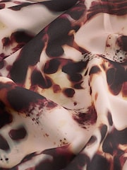 Animal Print Short Sleeve Overhead Top - Image 6 of 6