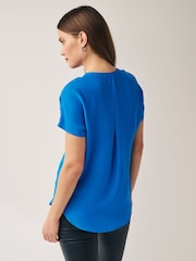 Cobalt Blue Short Sleeve Overhead Top - Image 3 of 6