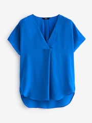 Cobalt Blue Short Sleeve Overhead Top - Image 5 of 6