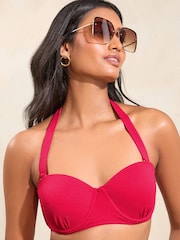 Love & Roses Pink Balconette Bikini Top - Image 1 of 4
