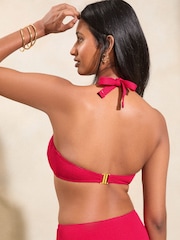 Love & Roses Pink Balconette Bikini Top - Image 3 of 4