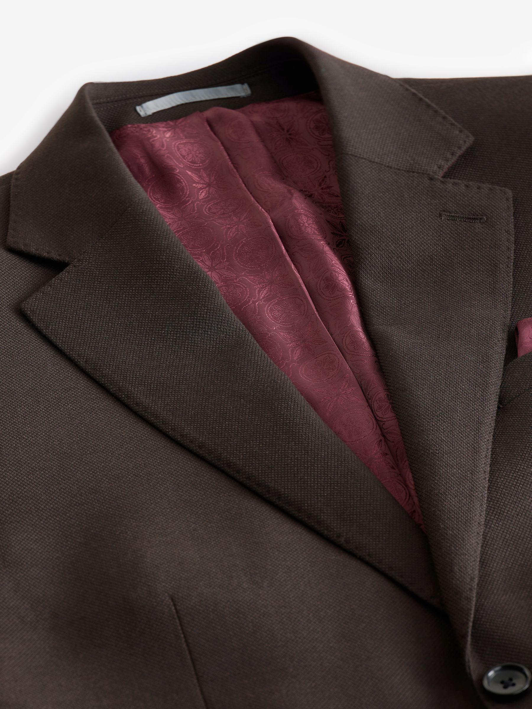 おすすめ Brown Buy Slim Textured Wool Italian Tollegno Signature Fit ジャケット・アウター