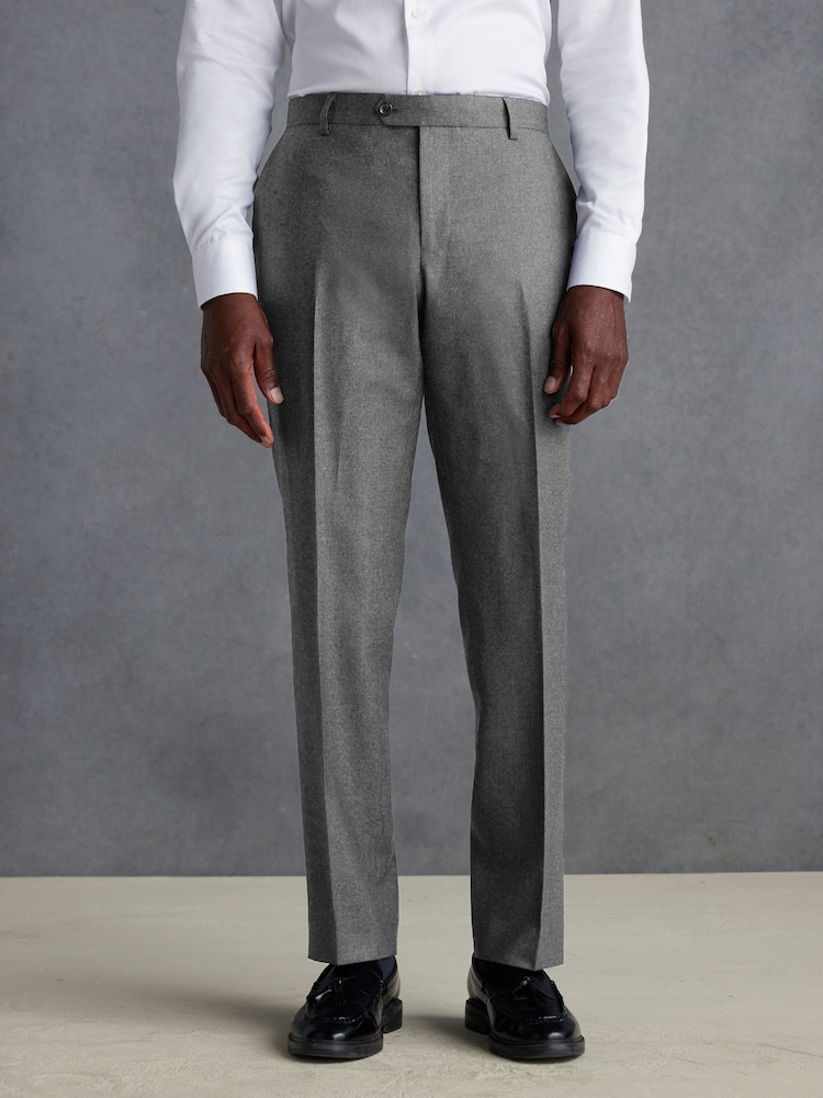 Gris - Signature Zignone Flannel Suit Trousers - Image 1 of 8