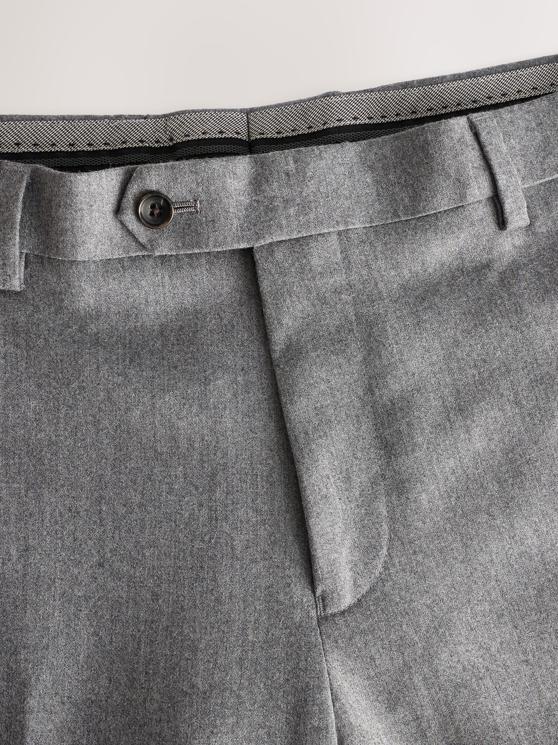 Buy Grey Slim Fit Signature Zignone Italian Wool Cashmere Blend