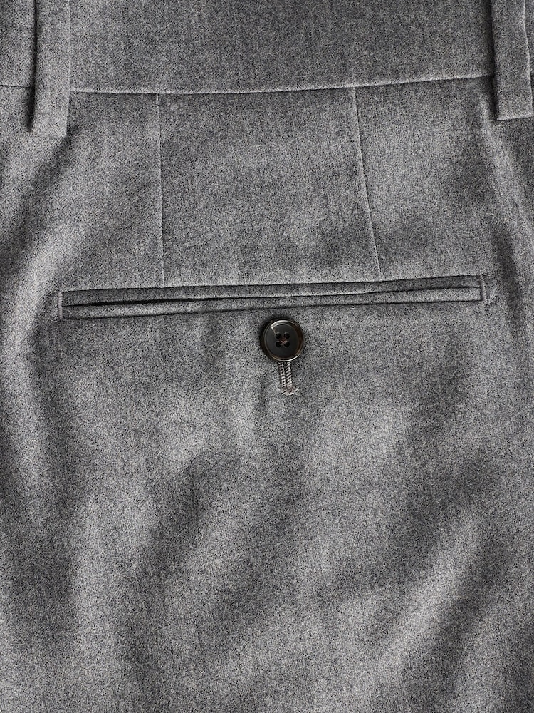 Gris - Signature Zignone Flannel Suit Trousers - Image 7 of 8