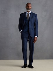 Bleu - Signature Zignone Flannel Suit Trousers - Image 2 de 9