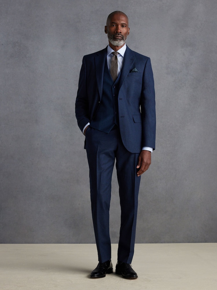 Bleu - Signature Zignone Flannel Suit Trousers - Image 2 of 9