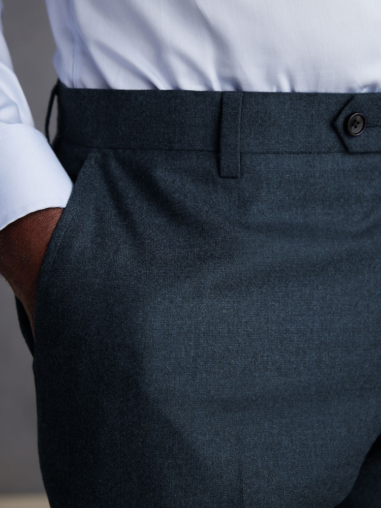 Bleu - Signature Zignone Flannel Suit Trousers - Image 4 of 9