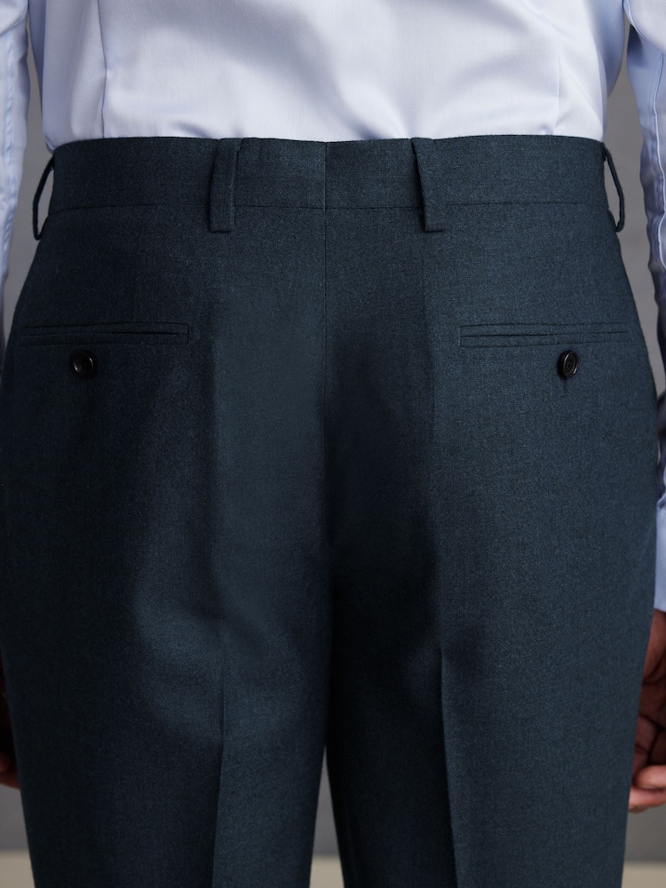 Bleu - Signature Zignone Flannel Suit Trousers - Image 5 of 9