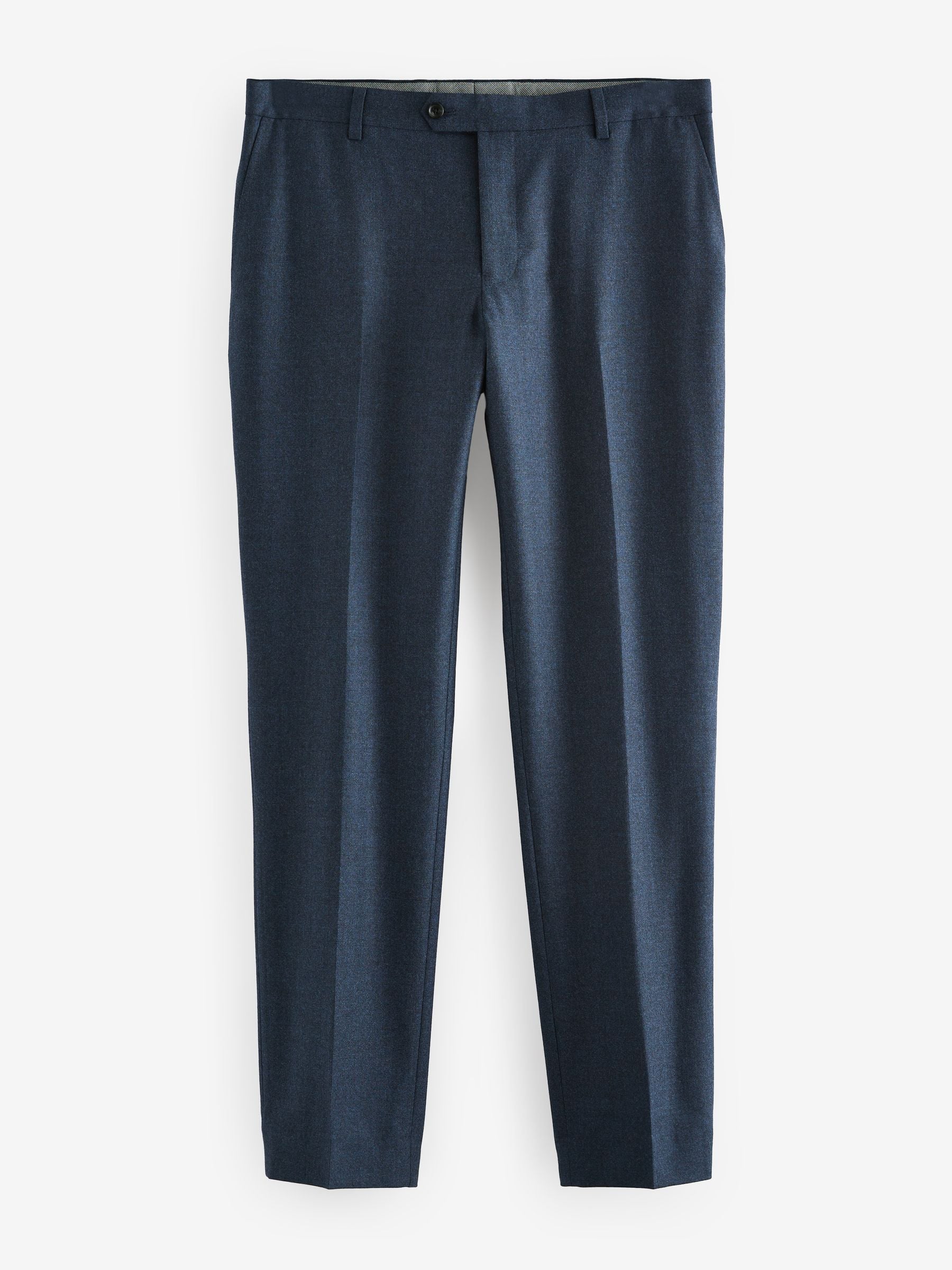Buy Blue Slim Fit Signature Zignone Flannel Suit Trousers