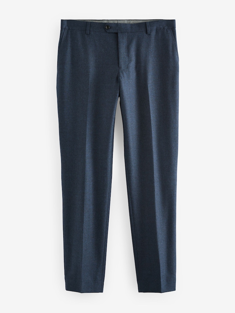 Bleu - Signature Zignone Flannel Suit Trousers - Image 6 of 9