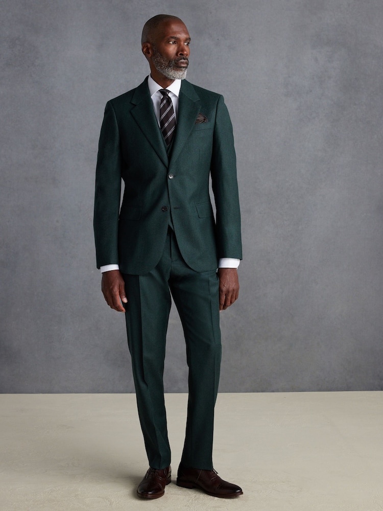Vert - Signature Zignone Flannel Suit Trousers - Image 3 of 9