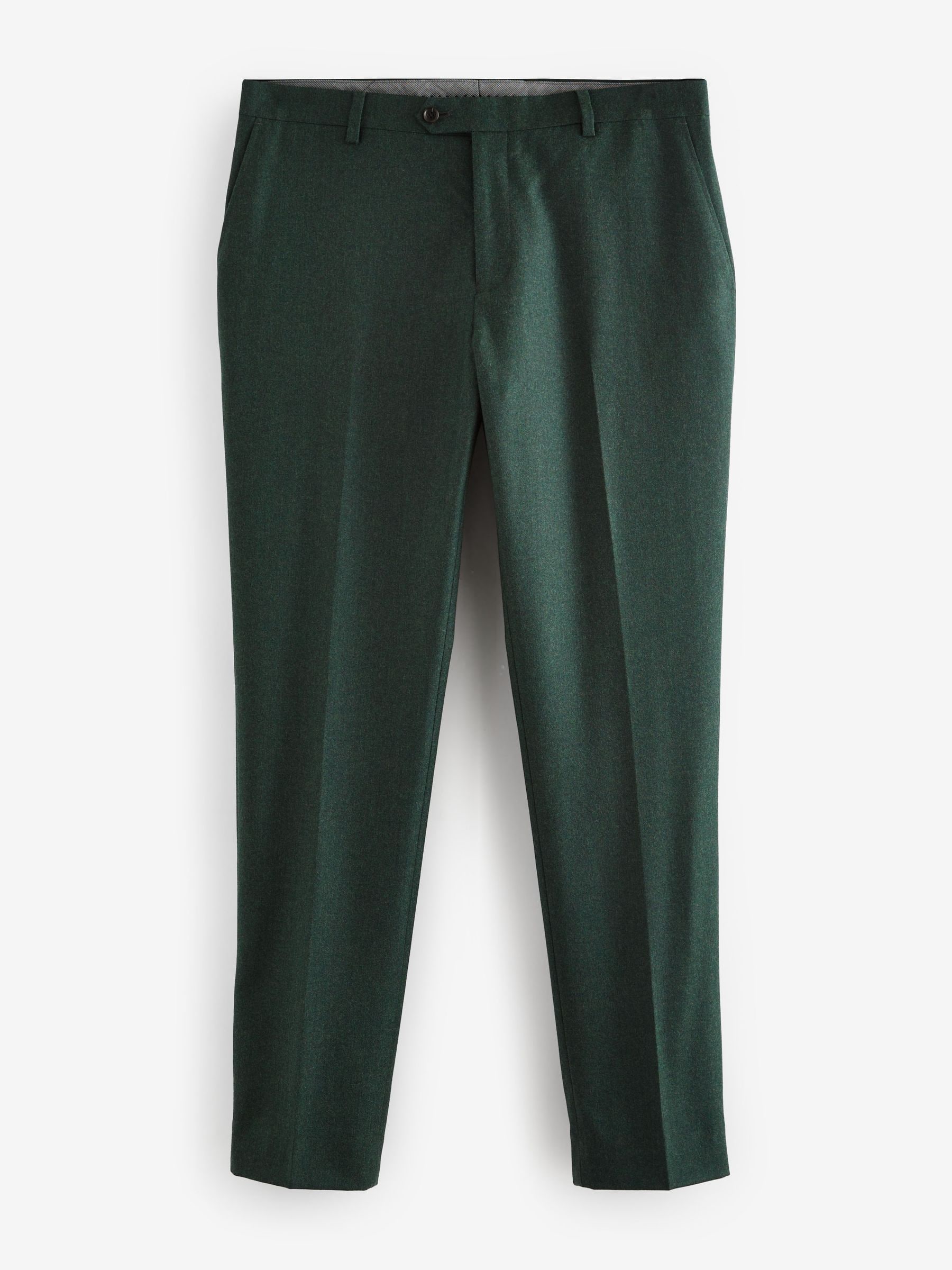 Buy Green Slim Fit Signature Zignone Italian Wool Cashmere Blend