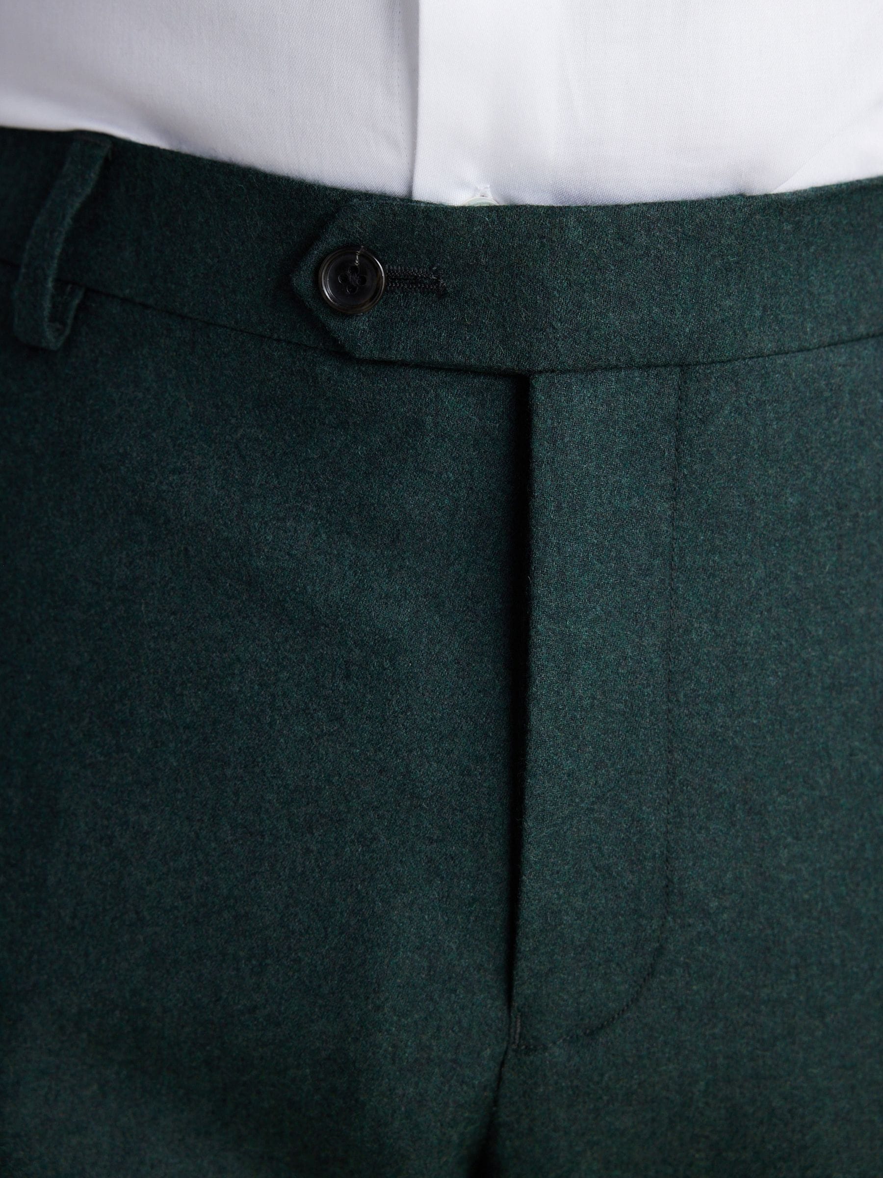 Buy Green Slim Fit Signature Zignone Italian Wool Cashmere Blend