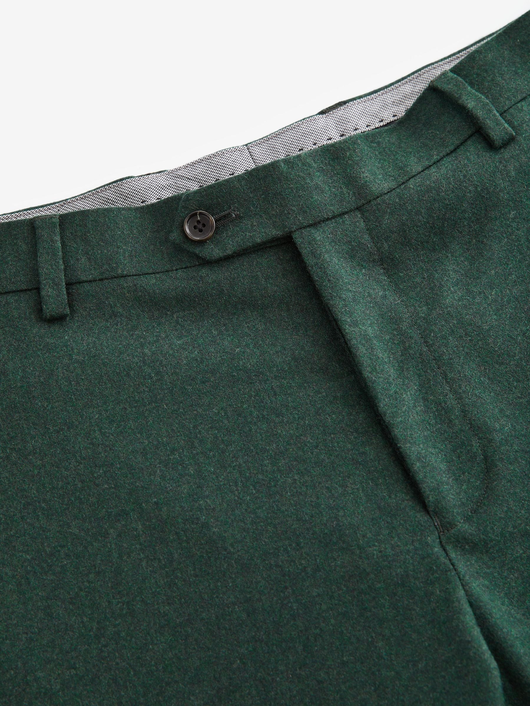 Buy Green Slim Fit Signature Zignone Italian Wool Cashmere Blend