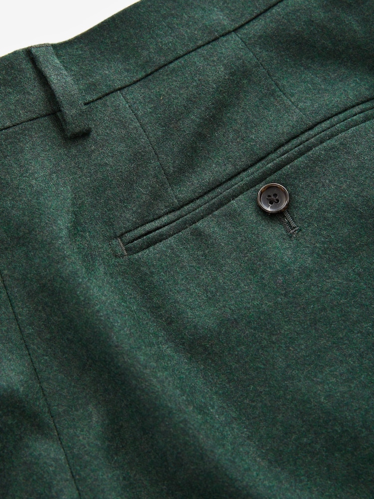 Vert - Signature Zignone Flannel Suit Trousers - Image 8 of 9