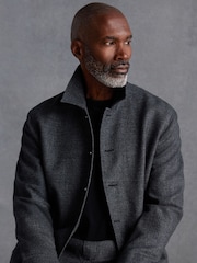 Grey Signature TG Di Fabio Italian Wool Slim Fit Shacket - Image 1 of 6