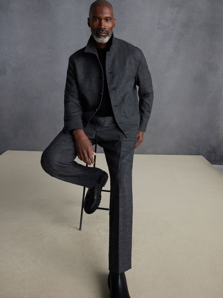 Grey Signature TG Di Fabio Italian Wool Slim Fit Shacket - Image 2 of 6