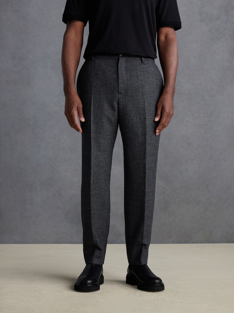 Grey Slim Fit Signature TG Di Fabio Italian Wool Formal Trousers - Image 1 of 5