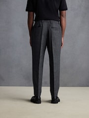 Grey Slim Fit Signature TG Di Fabio Italian Wool Formal Trousers - Image 3 of 5