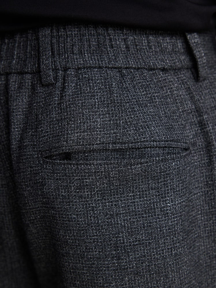 Grey Slim Fit Signature TG Di Fabio Italian Wool Formal Trousers - Image 5 of 5