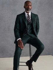 Verde - Signature Zignone Flannel Costum Jachetă - Image 2 of 10
