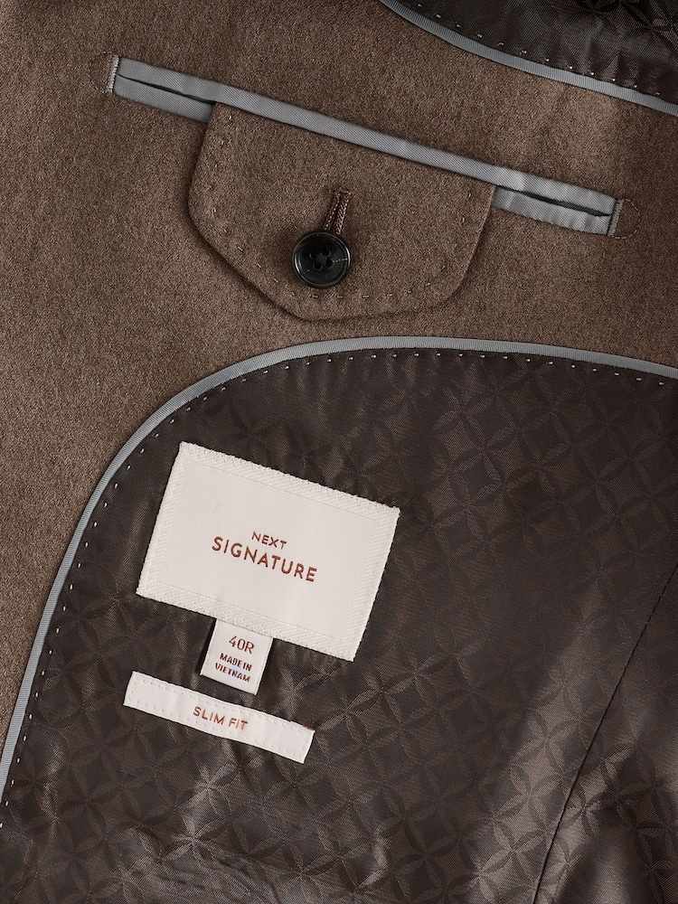 Neutral - Signature Flanell-Anzugsjackett „Zignone“ - Image 10 of 11