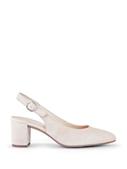 Gabor Pink Helmsdale Rouge Suede Slingback Shoes - Image 1 of 5
