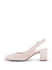 Gabor Pink Helmsdale Rouge Suede Slingback Shoes - Image 2 of 5