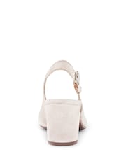 Gabor Pink Helmsdale Rouge Suede Slingback Shoes - Image 4 of 5