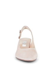 Gabor Pink Helmsdale Rouge Suede Slingback Shoes - Image 5 of 5