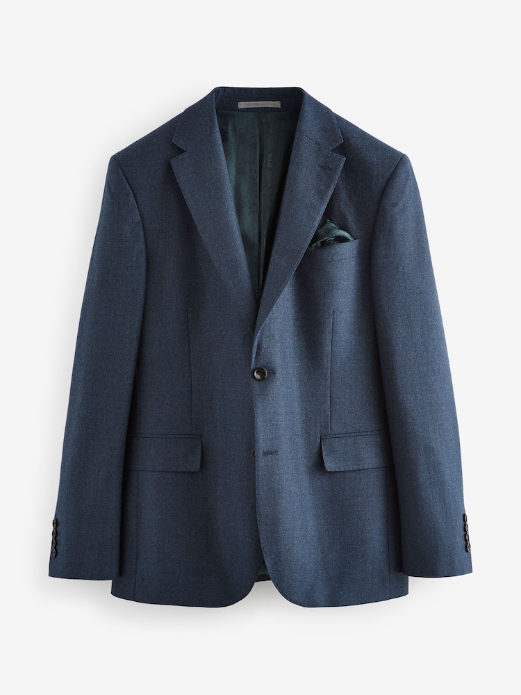 Bleu - Signature Veste de costume en flanelle Zignone - Image 6 of 11