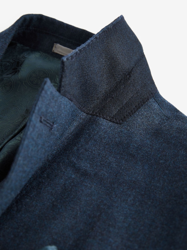 Bleu - Signature Veste de costume en flanelle Zignone - Image 8 of 11