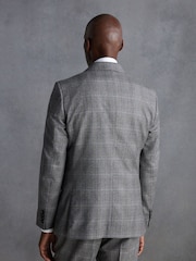 Grau - Signature Marzotto Check Italian Wool Suit Jacket - Bild 3 von 8