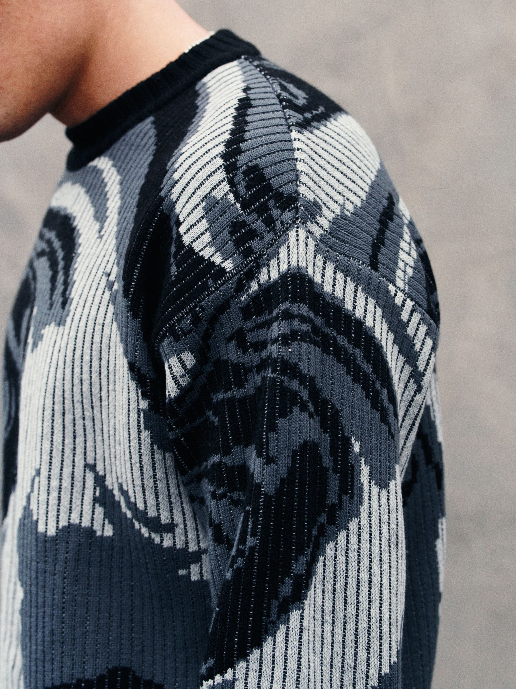 トップス archive comme ca de mode drivers Knit シアー ワイドリブニット（12-76KI03-204）｜コムサイズム