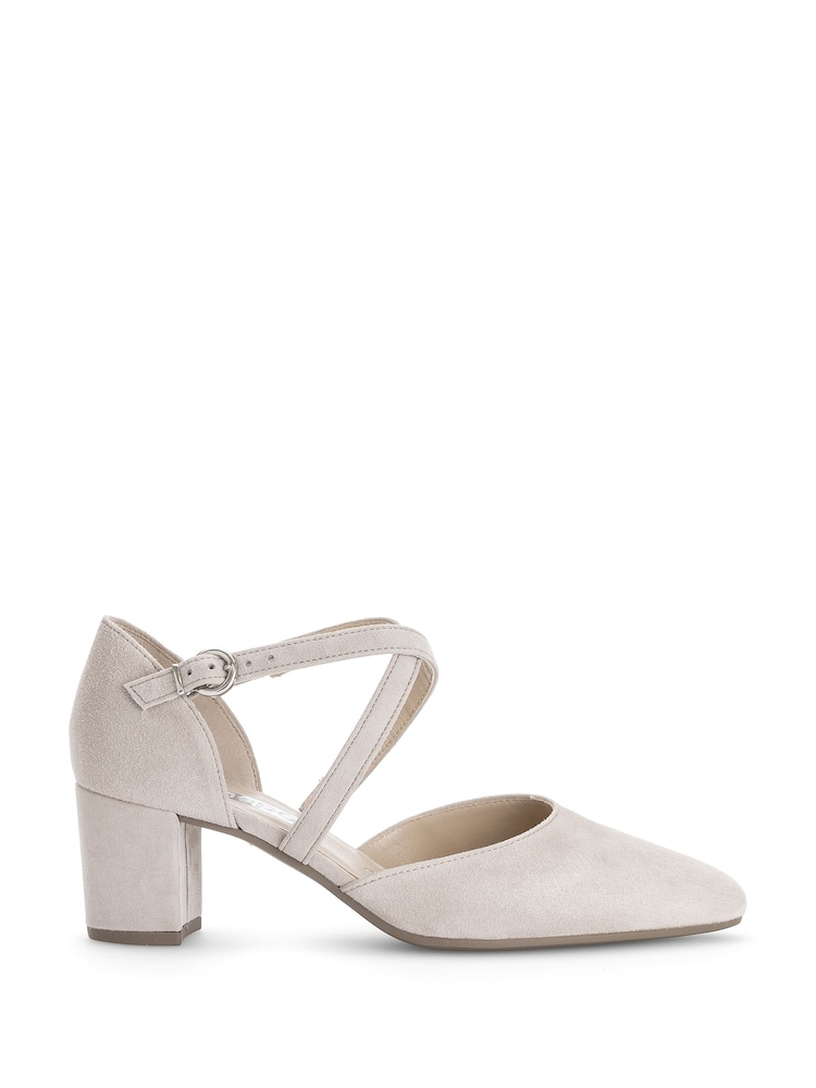 Gabor Pink Gazelle Rouge Suede Open Court Shoes - Image 1 of 5 Gabor Pink Gazelle Rouge Suede Open Court Shoes - Image 1 of 5