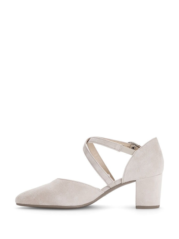 Gabor Pink Gazelle Rouge Suede Open Court Shoes - Image 2 of 5 Gabor Pink Gazelle Rouge Suede Open Court Shoes - Image 2 of 5
