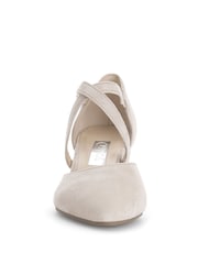 Gabor Pink Gazelle Rouge Suede Open Court Shoes - Image 4 of 5