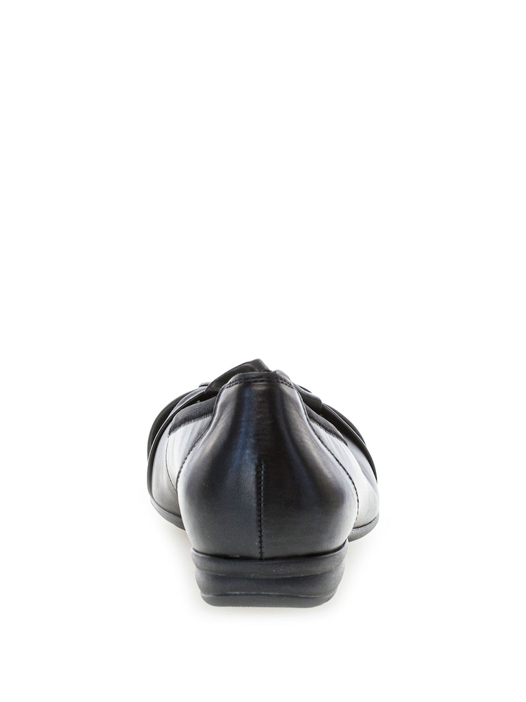 Gabor Wide Fit Ashlene Leather Ballerina Style Shoes - Image 5 of 5
