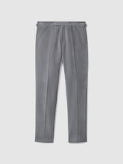 Reiss Ice Blue Kempton Slim Fit Corduroy Trousers with Turn-Ups - Image 2 of 6