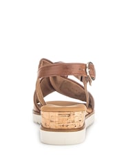 Gabor Wide Fit Tan Rich Leather Sandals - Image 3 of 5