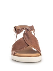 Gabor Wide Fit Tan Rich Leather Sandals - Image 5 of 5