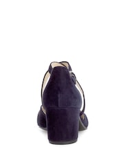 Gabor Blue Gazelle Atlantik Suede Open Court Shoes - Image 4 of 8