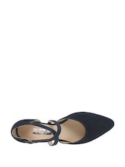 Gabor Blue Gazelle Atlantik Suede Open Court Shoes - Image 6 of 8