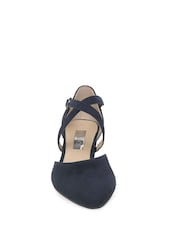 Gabor Blue Gazelle Atlantik Suede Open Court Shoes - Image 7 of 8
