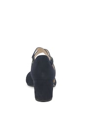 Gabor Blue Gazelle Atlantik Suede Open Court Shoes - Image 8 of 8