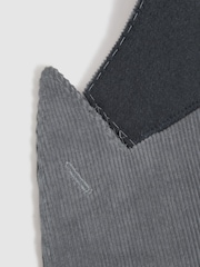 Reiss Ice Blue Kempton Slim Fit Corduroy Double Breasted Blazer - Image 8 of 9